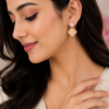 Peach Prism Drop Earrings