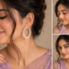 Pearl Bloom Hoop Earrings