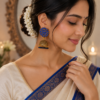 Mint Royale Floral Jhumka Earrings