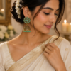 Mint Royale Floral Jhumka Earrings