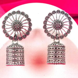 WhatsApp Image 2026-08-19 at 10.15.58 (1) Antique Floral Bell Jhumka Earrings