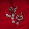 Aaira Pearl Heart Earrings