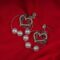 Aaira Pearl Heart Earrings