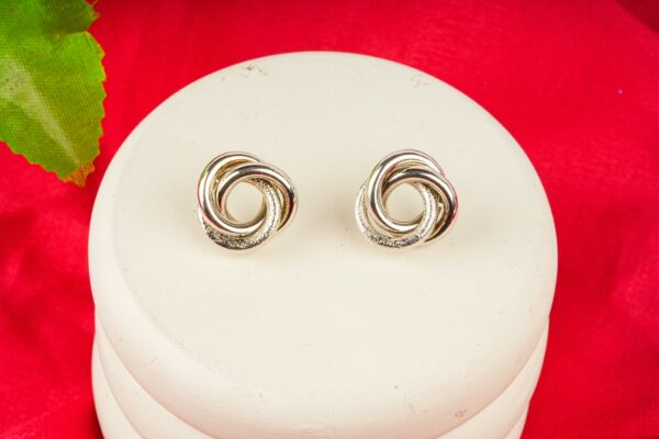 WhatsApp Image 2026-08-23 at 11.11.29 Silver Infinity Knot Stud Earrings