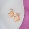 Peach Prism Drop Earrings