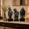 The Thinking Trio Abstract Sculpture Set