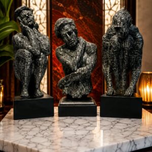 The Thinking Trio Abstract Sculpture Set