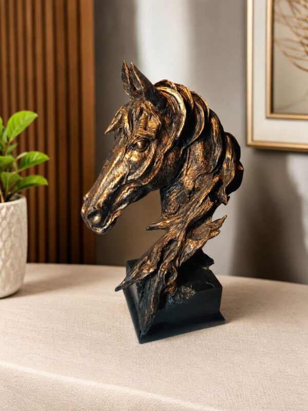 Golden Stallion Horse Bust