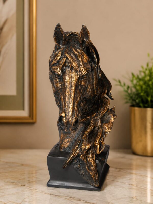Golden Stallion Horse Bust