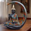 Divine Crescent Buddha Sculpture
