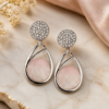 Blush Crystal Teardrop Earring