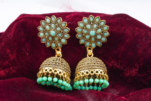 Vintage Mint Jhumka