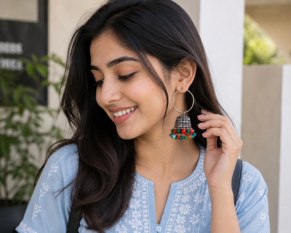 ChatGPT Image Sep 1, 2026, 10_47_54 PM Jhools Heritage Oxidised Earrings Collection – Set of 4