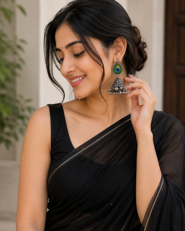 ChatGPT Image Sep 1, 2026, 10_55_09 PM Jhools Heritage Oxidised Earrings Collection – Set of 4