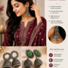 ChatGPT Image Sep 2, 2026, 10_32_00 PM Morvella Oxidised Jhumka Duo