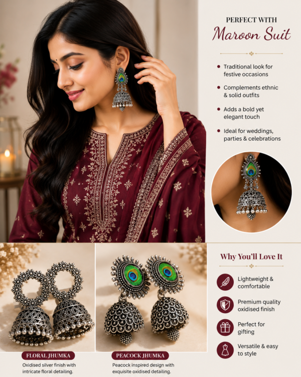 ChatGPT Image Sep 2, 2026, 10_32_00 PM Morvella Oxidised Jhumka Duo