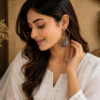 Rangrez Oxidised Silver Jhumka Earrings Combo – Pack of 2 Pairs