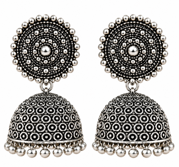 ChatGPT Image Sep 5, 2026, 02_58_32 PM Noor Chakra Oxidised Jhumka Earrings