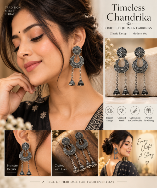 ChatGPT Image Sep 5, 2026, 05_04_57 PM Timeless Chandrika Oxidised Silver Jhumka Earrings